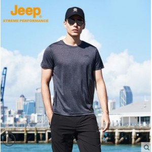 吉普 JEEP 短袖t恤男纯色